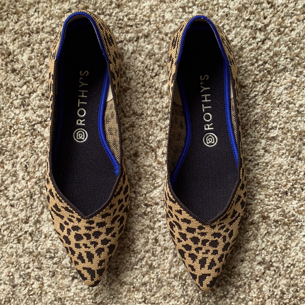 Rothy’s points.  Size 10.5.  Leopard Print.   Retired